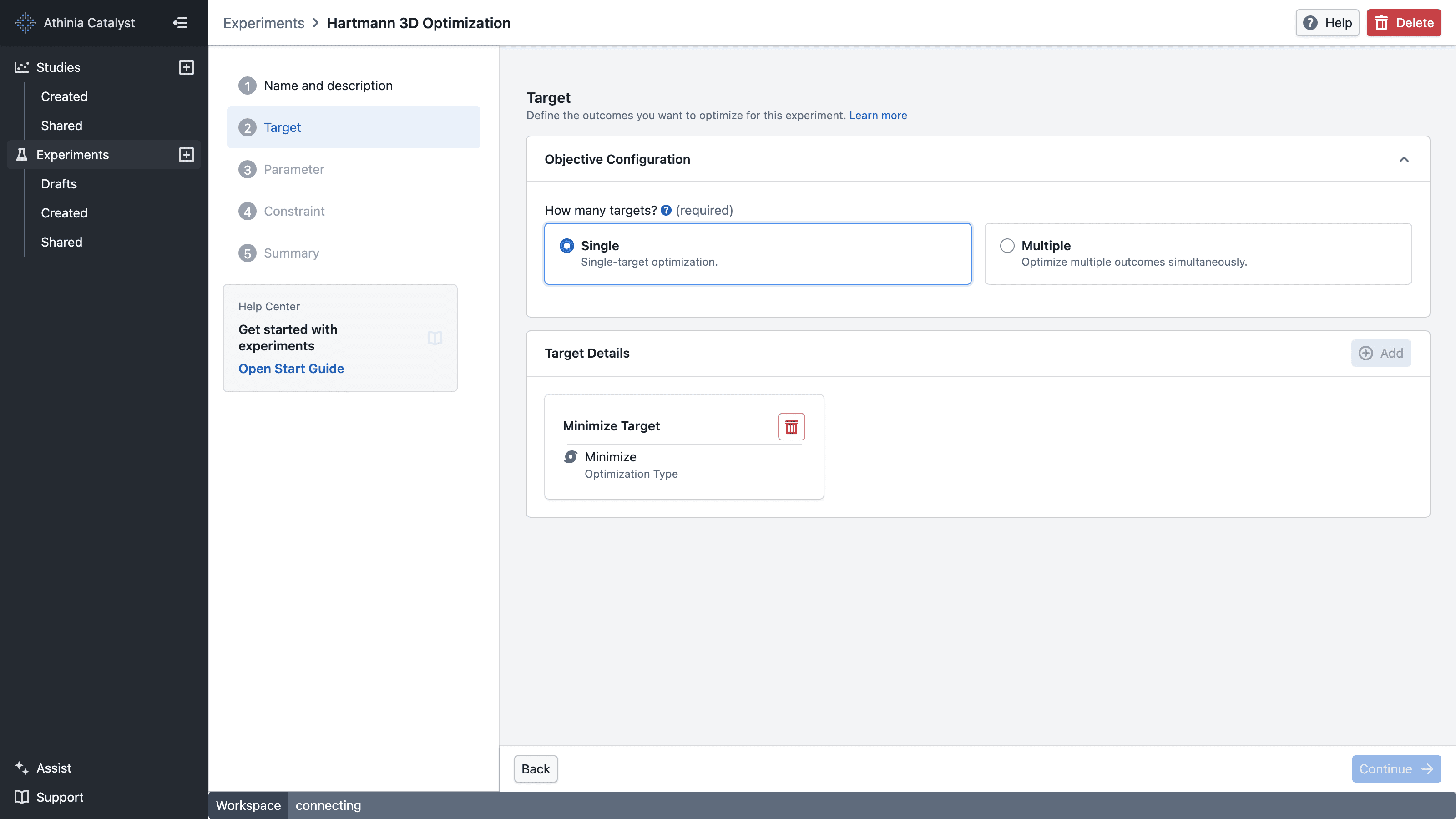 Create Targets Screenshot